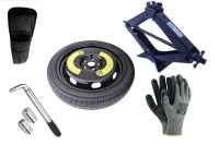 Kit - Pneu suplente ALFA ROMEO GTV R16 5x98x58,1 + chave de caixa + macaco + capa para macaco