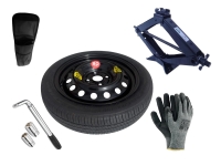 Kit - Pneu suplente OPEL AGILA B R15 4x100x54,1 + chave de caixa + macaco + capa para macaco