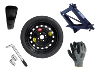 Kit - Pneu suplente NISSAN KUBISTAR R15 4x100x60,1 + chave de caixa + macaco + capa para macaco